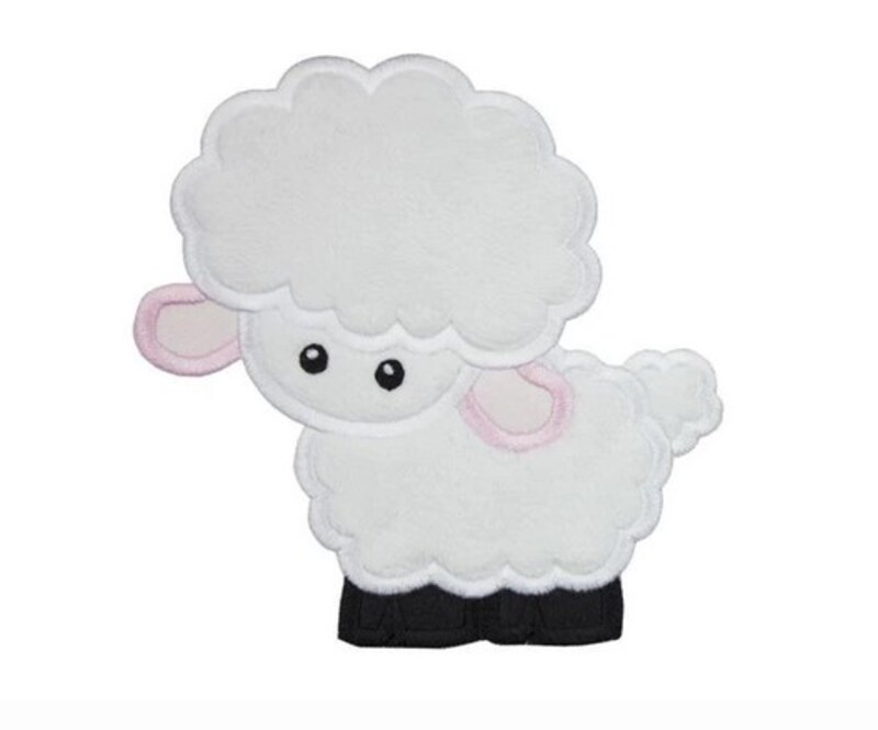Lamb Easter Sew or Iron on Patch